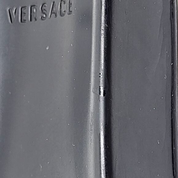 Versace Medusa Men's Black Pool Slides Sandals - Preowned Size EU 44 US 11 - Picture 8 of 9